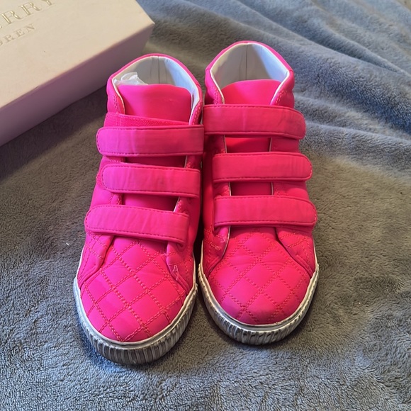 Size 29 hot pink Burberry HighTops - Picture 9 of 12